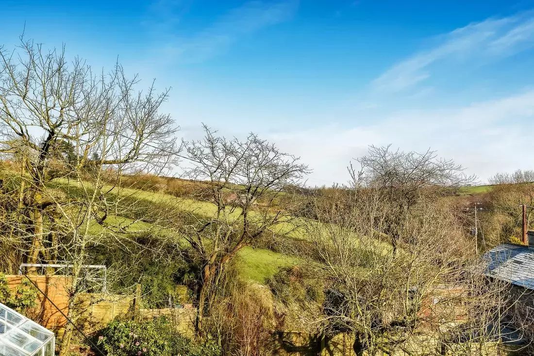 uPVC window with views over the garden & towards Dartmoor 